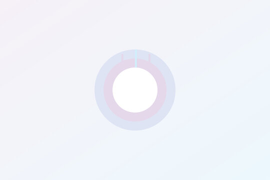 Abstract data visualization background with radial analytics system circular graph layers and pastel gradient interface vector design