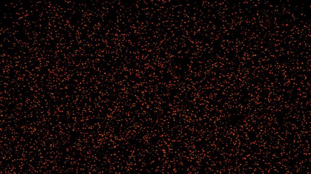 Million hearts particles and element fast blink and faded on the black screen, love theme