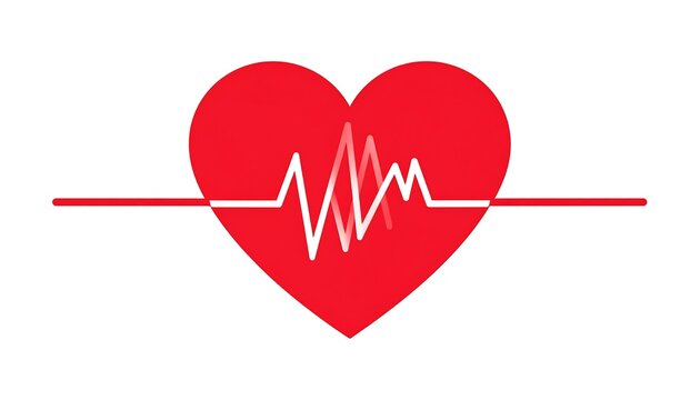 Heart Rate Pulse Line Medical Symbol.