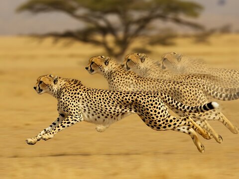 Cheetah Leaving Motion Clones