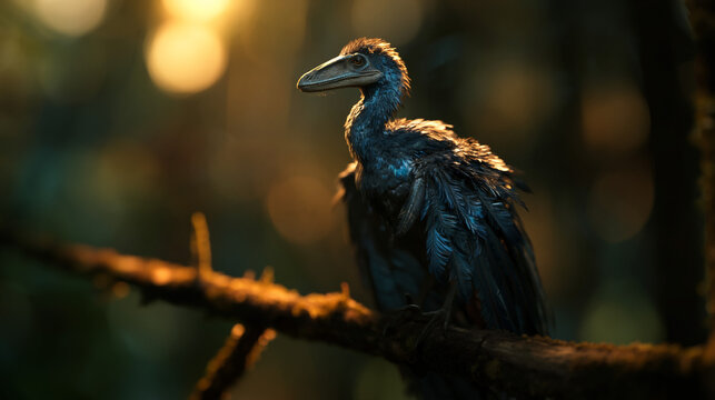 Microraptor, a prehistoric creature