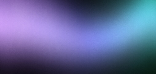 Obraz premium Bright glowing stripe on a black background. Light purple to cyan gradient. Subtle noise texture. Turquoise green, wisteria, periwinkle, vista blue, cornflower, glaucous, dusky aqua colors. Web design