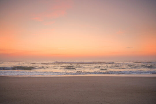 Gorgeous pink sunrise Outer Banks North Carolina