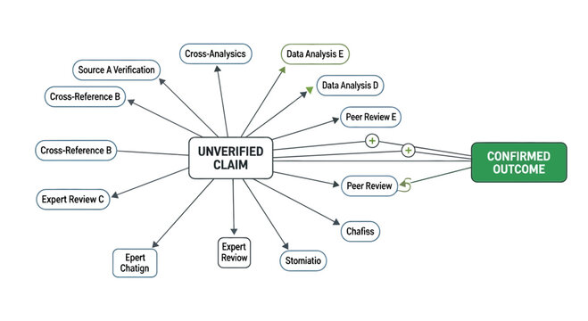Press freedom day, Unverified claim, confirmed outcome, business process, workflow diagram, vector flowchart