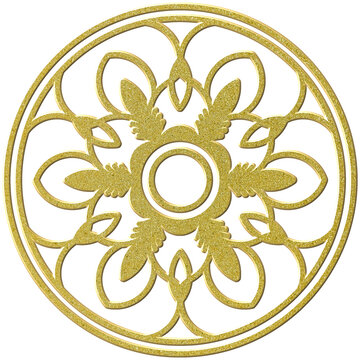 mandala round ornament