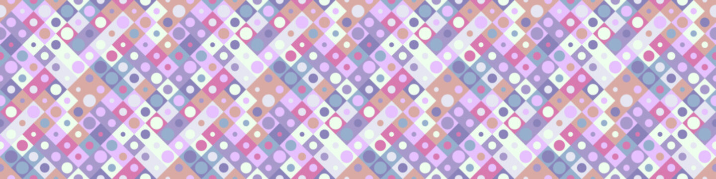 Seamless multicolored abstract mosaic pattern background