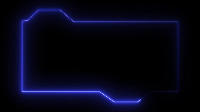 Hud Frame Digital Technology Sci-fi Frame Interface. HUD template. Frame HUD element. Futuristic viewfinder of future. interface data display screen. Artificial intelligent.technology sci fi frame hud