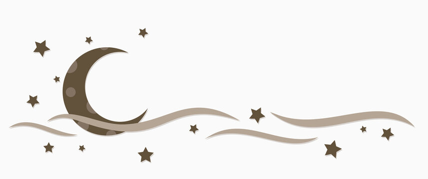 A symbol with the moon and stars.