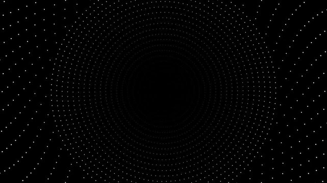 Transparent Overlay  background with white dots arranged in circular pattern
