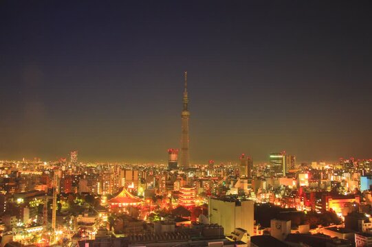 東京スカイツリーの二泊三日,微速度撮影