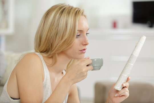 morning routine with coffee and newspapers