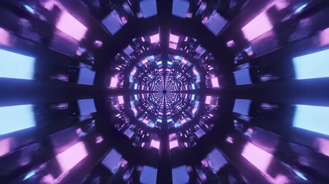 Futuristic Digital Mandala Animation Loop.
