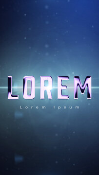 Vertical Cinematic Blockbuster Text Title for Epic Reels and Stories
