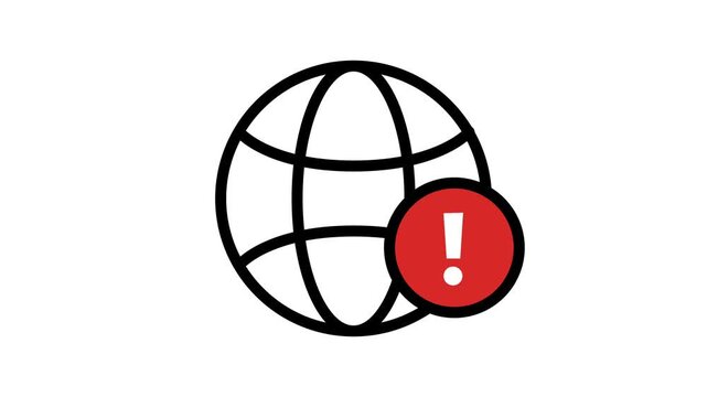 network issue icon animation 4k