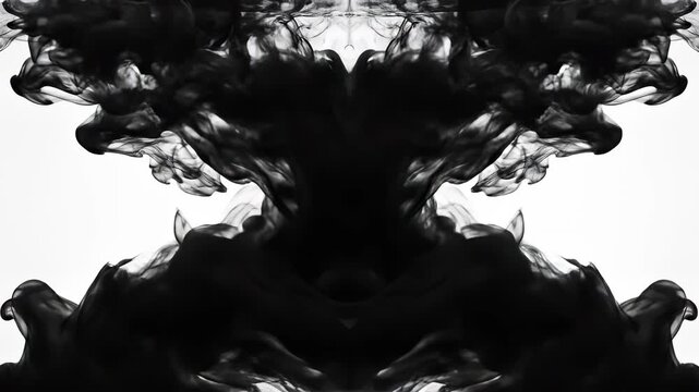 Ink Blot Art Abstract Design Elements.