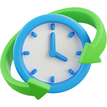 3d Time Cycle Clock
