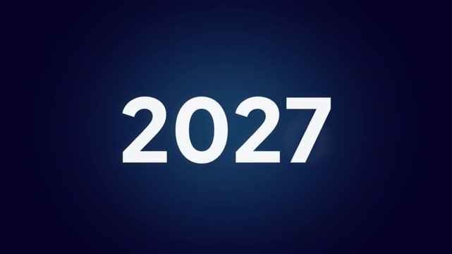 moving animation year or years 2000 to 2027