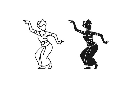 Indonesian Javanese Female Traditional Dance Performer Icon Balinese