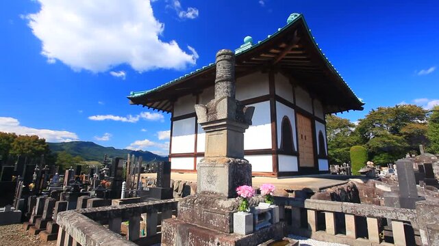 大蓮院殿（小松殿）の墓と御霊屋