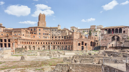 Fototapeta premium Roma, Mercado de trajano, Italia