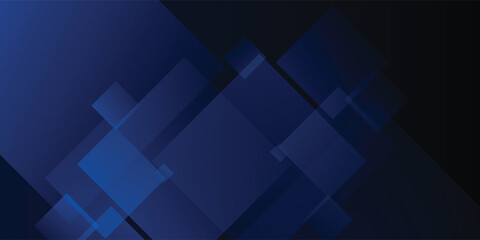 Obraz premium Abstract blue background geometric triangle background with blue pattern, overlapping shapes and smooth gradient lighting, creative background