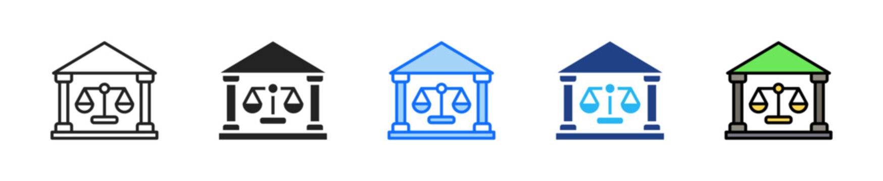 Corporate Governance Icon Set Multiple Style Collection
