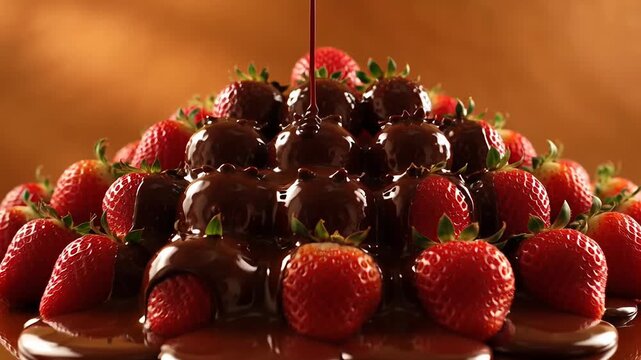 Chocolate-covered strawberries delight