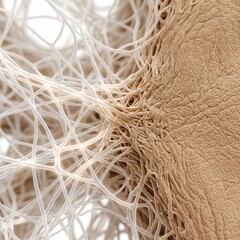 Obraz premium Detailed 3D Render of Human Skin and Connective Tissue