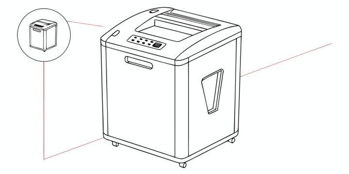 Industrial paper shredder machine for office document security with shredder equipment security confidential protection business document destruction industrial management corporate