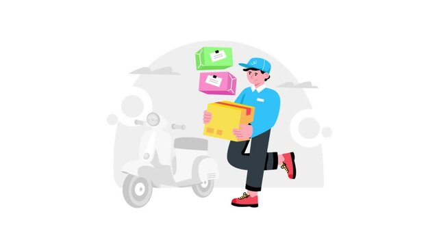 Delivery Boy Animation Mp4 File