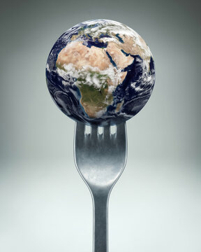 Explore global cuisine with the world balanced on a fork