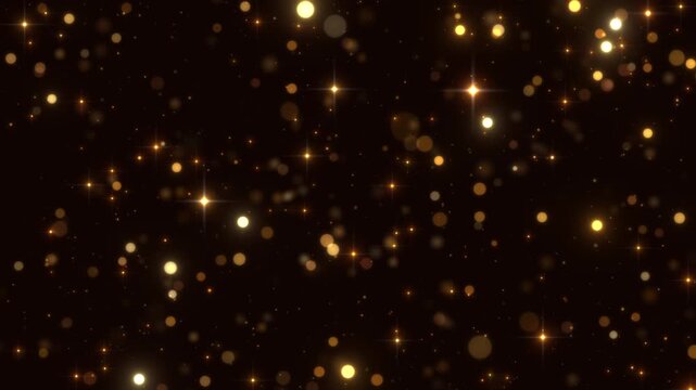 sparkling golden awards ceremony background loop
