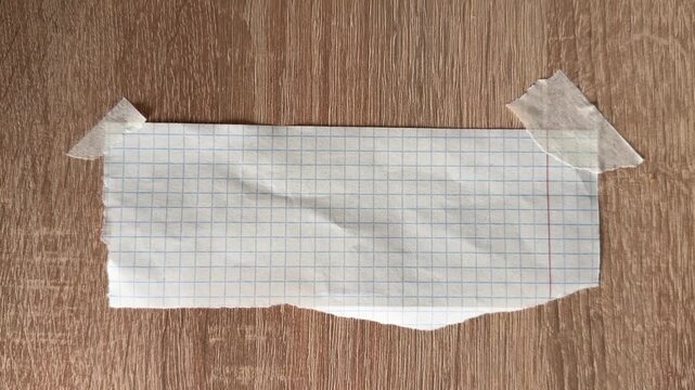 old paper on wooden background