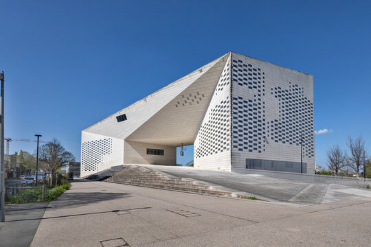 Bordeaux, France - MECA building designed by Danish architect Bjarke Ingels houses the regional cultural agencies
