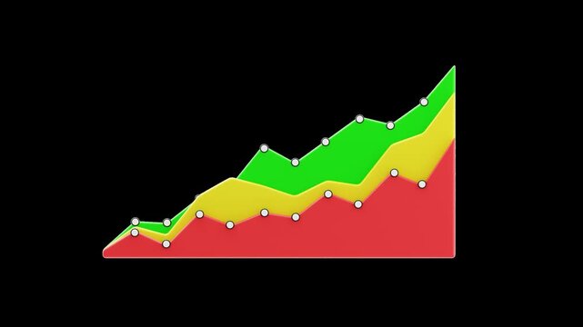 3D Growing Graph | Alpha Channel