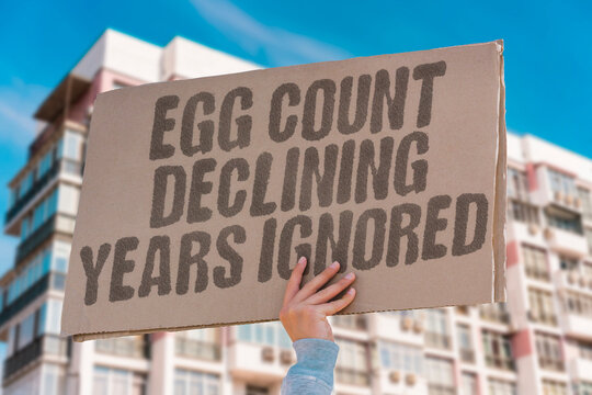 "Egg Count Declining Years Ignored" Ovarian reserve testing is rarely recommended proactively despite its documented predictive value for fertility planning. FERTILITY. HEALTH. REAL. BODY. EGG.