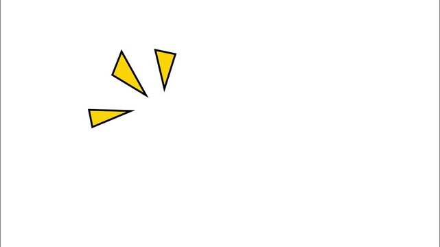 Three Yellow Triangles Flying Through Air in Close Proximity
