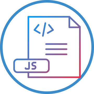 Javascript File Line Icon Style