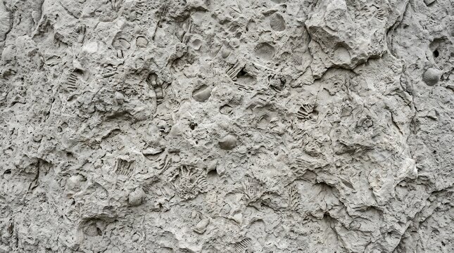 Close up of a rough textured concrete wall with a light green plaster overlay.