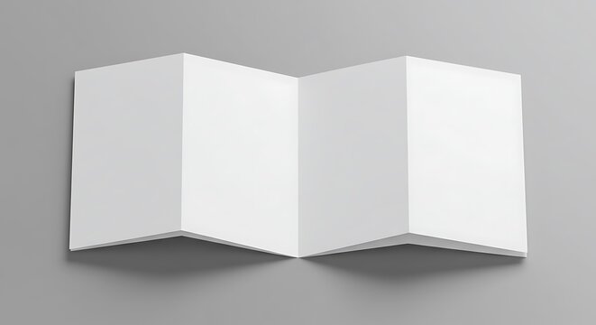 Z-Fold Mockup: Clean Minimalist Design
