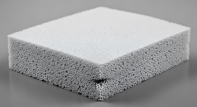 Porous Ceramic Material - A Close-Up of Lightweight Insulation.