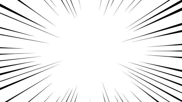 Uniform radial focus lines, circular speed burst, comic action background, illustation