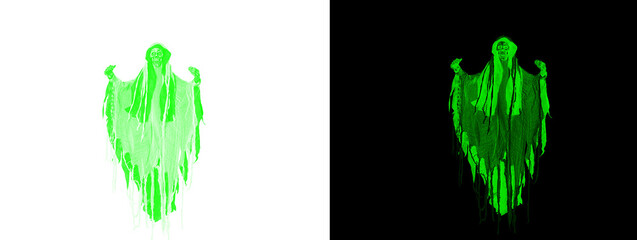 Fototapeta premium Green Liquid Splash Abstract Slime Wave Effect on Black Background