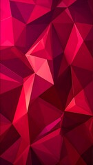 Obraz premium Ruby Polygon Abstract.