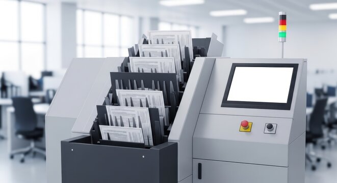 Automatic Document Sorting Machine - Efficient Office Equipment