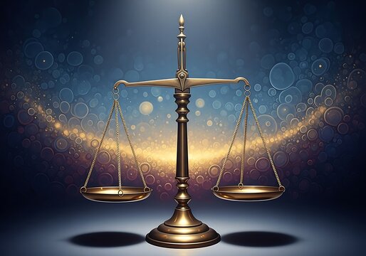 Scales of Justice - Balancing Law and Ethics in the Universe.