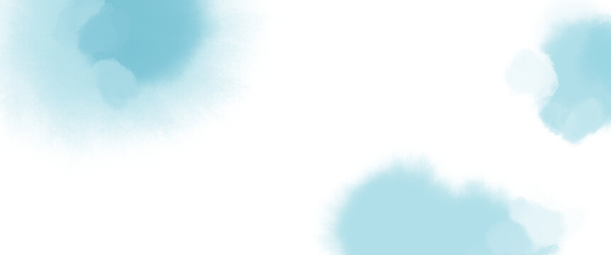 淡いブルーの水彩風ふんわりテクスチャーイラスト