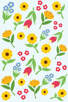 spring_flower_pattern_blooming_floral_design