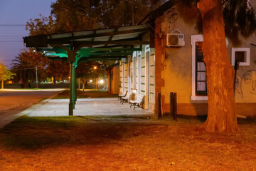 Fototapeta premium train station in the old town 
