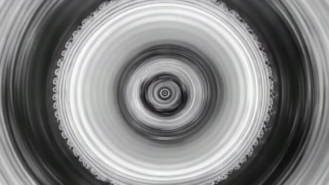 Black and white rotating special effects materials, black and white rotating spiral dynamic background